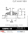 RUBBER-PARTS-CATALOG-DELTAFLEX-Vibration-Isolator-LORD-PLATEFORM-MOUNT-SERIES-HOLDER-150PH-10