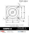 RubberPartsCatalog.com - LORD Corporation Plateform Mount 150PH-6 RUBBER-PARTS-CATALOG-DELTAFLEX-Vibration-Isolator-LORD-PLATEFORM-MOUNT-SERIES-HOLDER-150PH-6