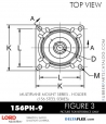 RubberPartsCatalog.com - LORD Corporation Plateform Mount 156PH-9 RUBBER-PARTS-CATALOG-DELTAFLEX-Vibration-Isolator-LORD-Corporation-PLATEFORM-MOUNT-SERIES-Holder-156PH-9