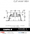 RubberPartsCatalog.com - LORD Corporation Plateform Mount 156PH-9 RUBBER-PARTS-CATALOG-DELTAFLEX-Vibration-Isolator-LORD-Corporation-PLATEFORM-MOUNT-SERIES-Holder-156PH-9