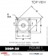 RubberPartsCatalog.com - LORD Corporation Plateform Mount 200P-20 RUBBER-PARTS-CATALOG-DELTAFLEX-Vibration-Isolator-LORD-Corporation-PLATEFORM-MOUNT-SERIES-Square-200P-20