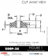 RubberPartsCatalog.com - LORD Corporation Plateform Mount 200P-35 RUBBER-PARTS-CATALOG-DELTAFLEX-Vibration-Isolator-LORD-Corporation-PLATEFORM-MOUNT-SERIES-Square-200P-35
