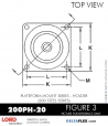 RUBBER-PARTS-CATALOG-DELTAFLEX-Vibration-Isolator-LORD-PLATEFORM-MOUNT-SERIES-HOLDER-200PH-20