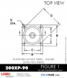 RubberPartsCatalog.com - LORD Corporation Plateform Mount 200XP-90 RUBBER-PARTS-CATALOG-DELTAFLEX-Vibration-Isolator-LORD-Corporation-PLATEFORM-MOUNT-SERIES-Square-200XP-90