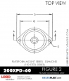 RubberPartsCatalog.com - LORD Corporation Plateform Mount 200XPD-60 RUBBER-PARTS-CATALOG-DELTAFLEX-Vibration-Isolator-LORD-Corporation-PLATEFORM-MOUNT-SERIES-DIAMOND-200XPD-60