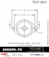 RubberPartsCatalog.com - LORD Corporation Plateform Mount 200XPD-75 RUBBER-PARTS-CATALOG-DELTAFLEX-Vibration-Isolator-LORD-Corporation-PLATEFORM-MOUNT-SERIES-DIAMOND-200XPD-75