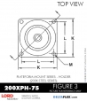 RubberPartsCatalog.com - LORD Corporation Plateform Mount 200XPH-75 RUBBER-PARTS-CATALOG-DELTAFLEX-Vibration-Isolator-LORD-PLATEFORM-MOUNT-SERIES-HOLDER-200XPH-75