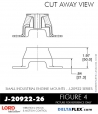 RubberPartsCatalog.com - LORD Corporation Plateform Mount - J-20922-26 RUBBER-PARTS-CATALOG-DELTAFLEX-Vibration-Isolator-LORD-Small-Industrial-Engine-Mount-J-20922-Series-J-20922-26