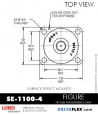 RubberPartsCatalog.com - LORD Corporation Suface-Effect Mount - SE-1100-4 RUBBER-PARTS-CATALOG-DELTAFLEX-Vibration-Isolator-LORD-Suface-Effect-Mount-SE-1100-4