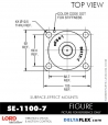 RubberPartsCatalog.com - LORD Corporation Suface-Effect Mount - SE-1100-7 RUBBER-PARTS-CATALOG-DELTAFLEX-Vibration-Isolator-LORD-Suface-Effect-Mount-SE-1100-7