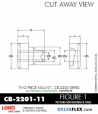 Rubber-Parts-Catalog-com-LORD-Corporation-Two-Piece-Center-Bonded-Mount-CB-2200-Series-OIL-RESISTANT-CB-2201-11