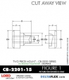 Rubber-Parts-Catalog-com-LORD-Corporation-Two-Piece-Center-Bonded-Mount-CB-2200-Series-OIL-RESISTANT-CB-2201-15