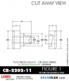 Rubber-Parts-Catalog-com-LORD-Corporation-Two-Piece-Center-Bonded-Mount-CB-2200-Series-OIL-RESISTANT-CB-2202-11