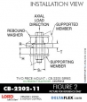 RubberPartsCatalog.com - LORD Corporation Two Piece Center Bonded Mount CB-2200 Series - OIL RESISTANT CB-2202-11 Rubber-Parts-Catalog-com-LORD-Corporation-Two-Piece-Center-Bonded-Mount-CB-2200-Series-OIL-RESISTANT-CB-2202-11