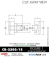 Rubber-Parts-Catalog-com-LORD-Corporation-Two-Piece-Center-Bonded-Mount-CB-2200-Series-OIL-RESISTANT-CB-2202-12