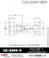 RubberPartsCatalog.com - LORD Corporation Two Piece Mount CB-2203-5 Rubber-Parts-Catalog-Delta-Flex-LORD-Corporation-Two-piece-mount-cb-2200-series-CB-2203-5