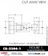 Rubber-Parts-Catalog-Delta-Flex-LORD-Corporation-Two-piece-mount-cb-2200-series-CB-2204-1