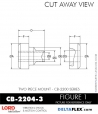 RubberPartsCatalog.com - LORD Corporation Two Piece Mount CB-2204-3 Rubber-Parts-Catalog-Delta-Flex-LORD-Corporation-Two-piece-mount-cb-2200-series-CB-2204-3