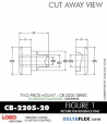 Rubber-Parts-Catalog-com-LORD-Corporation-Two-Piece-Center-Bonded-Mount-CB-2200-Series-OIL-RESISTANT-CB-2205-20