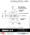 RubberPartsCatalog.com - LORD Corporation Two Piece Mount CBB45-2-9 Rubber-Parts-Catalog-Delta-Flex-LORD-Corporation-two-piece-mounts-CBB-CBC-CBB45-2-9