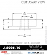 RubberPartsCatalog.com - LORD Corporation Two Piece Mount J-8006-10 Rubber-Parts-Catalog-Delta-Flex-LORD-Corporation-two-piece-mounts-CBB-CBC-J-8006-10