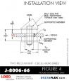 RubberPartsCatalog.com - LORD Corporation Two Piece Mount J-8006-66 Rubber-Parts-Catalog-Delta-Flex-LORD-Corporation-two-piece-mounts-CBB-CBC-J-8006-66