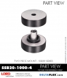 RubberPartsCatalog.com - LORD Corporation Two Piece Mount SSB20-1000-4 Rubber-Parts-Catalog-Delta-Flex-LORD-Corporation-Two-Piece-Mount-SSB20-1000-4
