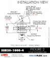 RubberPartsCatalog.com - LORD Corporation Two Piece Mount SSB20-1000-4 Rubber-Parts-Catalog-Delta-Flex-LORD-Corporation-Two-Piece-Mount-SSB20-1000-4