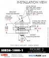 RubberPartsCatalog.com - LORD Corporation Two Piece Mount SSB26-1000-1 Rubber-Parts-Catalog-Delta-Flex-LORD-Corporation-Two-Piece-Mount-SSB26-1000-1