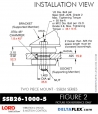 RubberPartsCatalog.com - LORD Corporation Two Piece Mount SSB26-1000-5 Rubber-Parts-Catalog-Delta-Flex-LORD-Corporation-Two-Piece-Mount-SSB26-1000-5