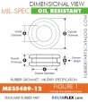 MS35489-12 Rubber Grommet | DeltaFlex MS35489-12 | Rubber Grommet | Mil-Spec