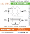MS35489-15 Rubber Grommet | DeltaFlex MS35489-15 | Rubber Grommet | Mil-Spec