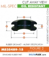 MS35489-15 Rubber Grommet | DeltaFlex MS35489-15 | Rubber Grommet | Mil-Spec