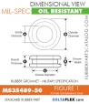MS35489-50 Rubber Grommet | DeltaFlex MS35489-50 | Rubber Grommet | Mil-Spec
