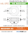MS35489-53 Rubber Grommet | DeltaFlex MS35489-531 | Rubber Grommet | Mil-Spec