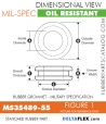 MS35489-55 Rubber Grommet | DeltaFlex MS35489-551 | Rubber Grommet | Mil-Spec