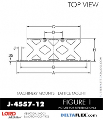 RUBBER-PARTS-CATALOG-DELTA-FLEX-LORD-CORPORATION-VIBRATION-ISOLATER-Machinery-Mounts-LATTICE-MOUNT-J-4557-12