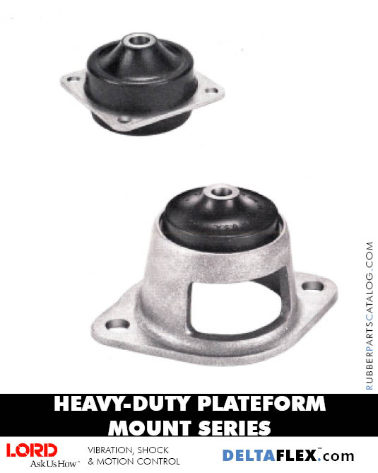 LORD Heavy Duty Rubber Plateform Mount